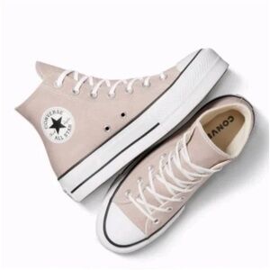 Converse Women's pink High-Top platform Sneakers